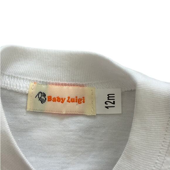 Baby Luigi Reindeer Applique Long Sleeve T-shirt 12m NWT - Picture 2 of 6